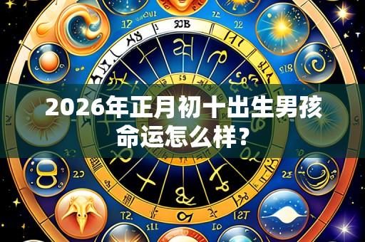 2026年正月初十出生男孩命运怎么样？