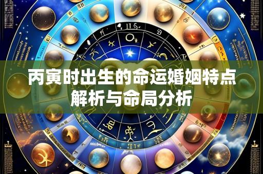 丙寅时出生的命运婚姻特点解析与命局分析