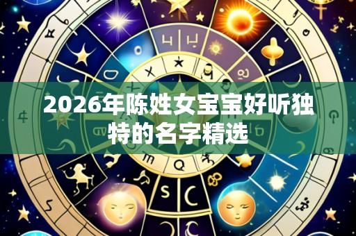 2026年陈姓女宝宝好听独特的名字精选