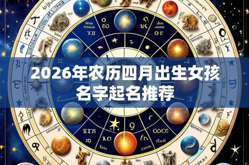 2026年农历四月出生女孩名字起名推荐