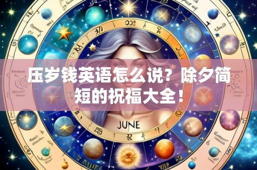 压岁钱英语怎么说?除夕简短的祝福大全!