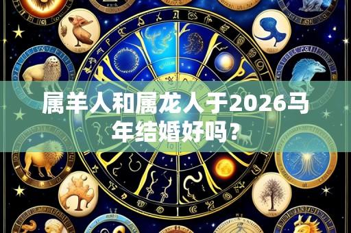 属羊人和属龙人于2026马年结婚好吗?