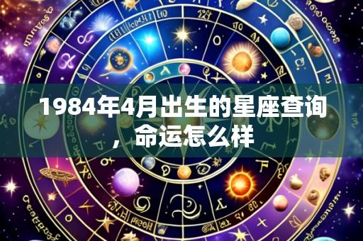 1984年4月出生的星座查询，命运怎么样