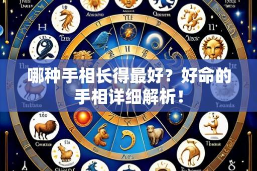 哪种手相长得最好?好命的手相详细解析!