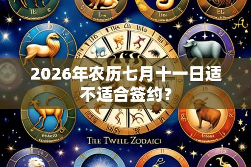 2026年农历七月十一日适不适合签约？
