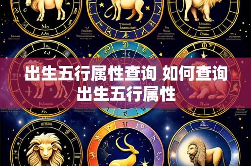 出生五行属性查询 如何查询出生五行属性