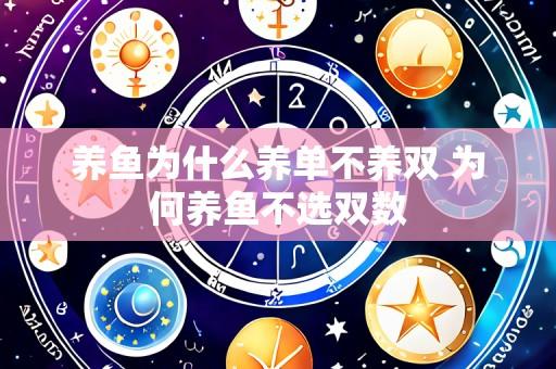 养鱼为什么养单不养双 为何养鱼不选双数