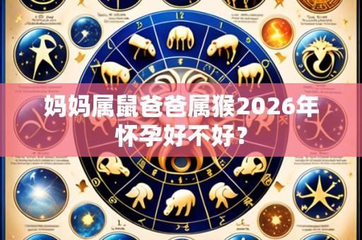 妈妈属鼠爸爸属猴2026年怀孕好不好?
