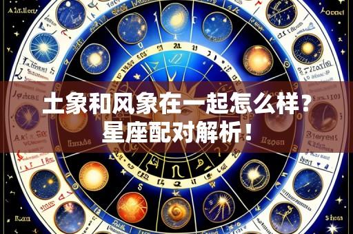 土象和风象在一起怎么样？星座配对解析！