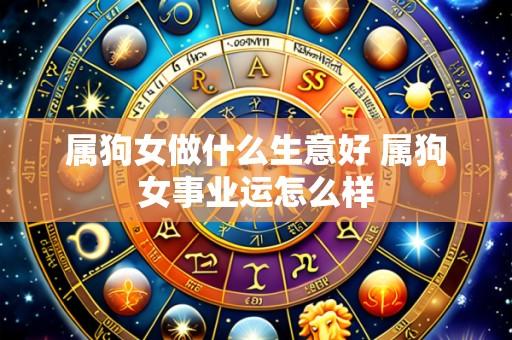 属狗女做什么生意好 属狗女事业运怎么样