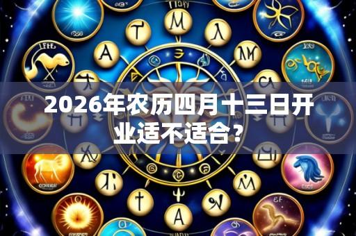 2026年农历四月十三日开业适不适合？