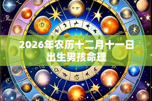 2026年农历十二月十一日出生男孩命理