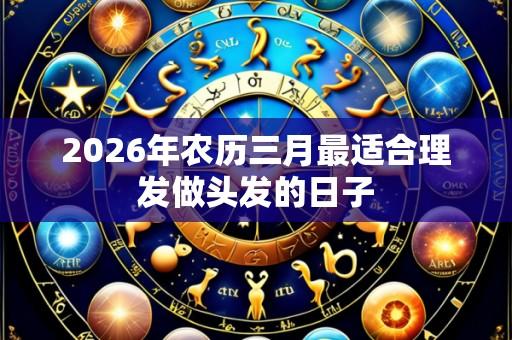 2026年农历三月最适合理发做头发的日子