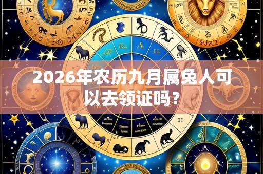 2026年农历九月属兔人可以去领证吗?