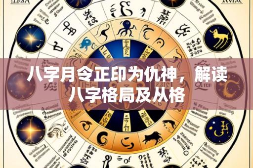 八字月令正印为仇神，解读八字格局及从格