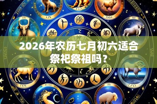 2026年农历七月初六适合祭祀祭祖吗？