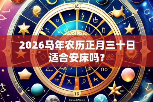 2026马年农历正月三十日适合安床吗?