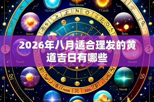 2026年八月适合理发的黄道吉日有哪些