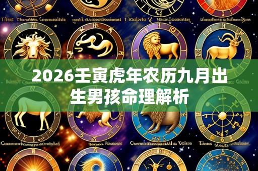 2026壬寅虎年农历九月出生男孩命理解析
