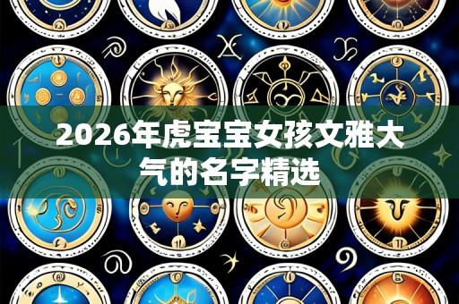 2026年虎宝宝女孩文雅大气的名字精选