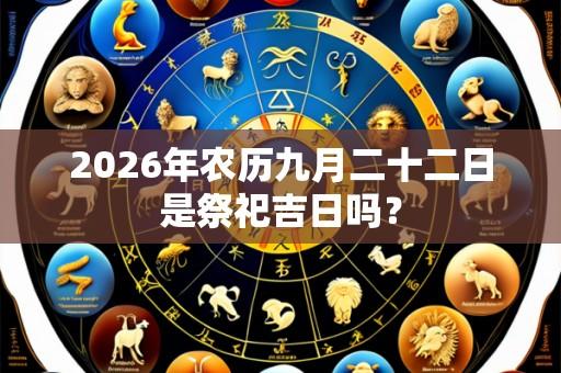 2026年农历九月二十二日是祭祀吉日吗?