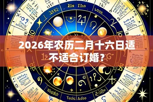 2026年农历二月十六日适不适合订婚?