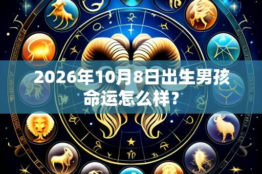 2026年10月8日出生男孩命运怎么样？