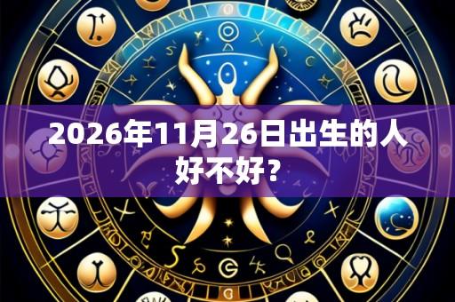 2026年11月26日出生的人好不好?