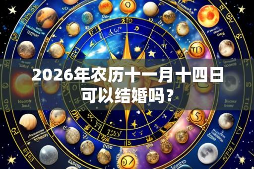 2026年农历十一月十四日可以结婚吗?