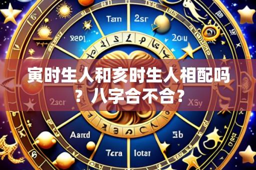 寅时生人和亥时生人相配吗?八字合不合?
