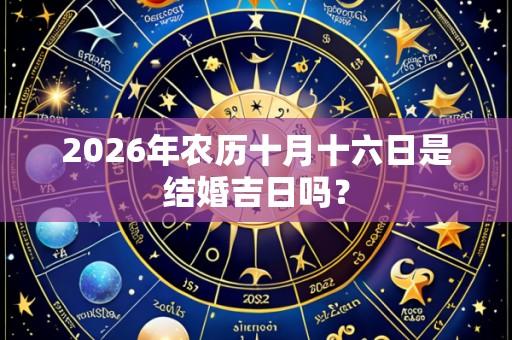 2026年农历十月十六日是结婚吉日吗?