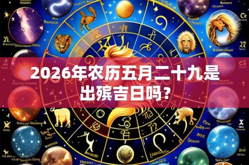 2026年农历五月二十九是出殡吉日吗?