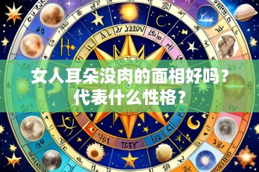 女人耳朵没肉的面相好吗？代表什么性格？