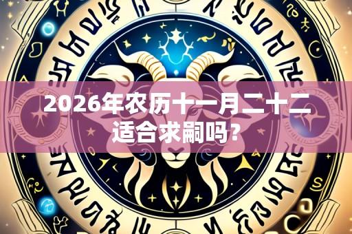 2026年农历十一月二十二适合求嗣吗？