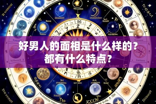 好男人的面相是什么样的?都有什么特点?