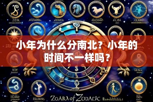 小年为什么分南北?小年的时间不一样吗?