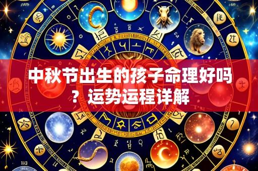 中秋节出生的孩子命理好吗？运势运程详解