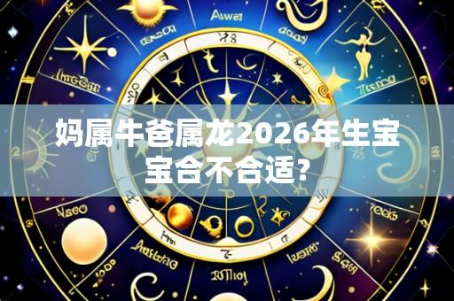 妈属牛爸属龙2026年生宝宝合不合适?
