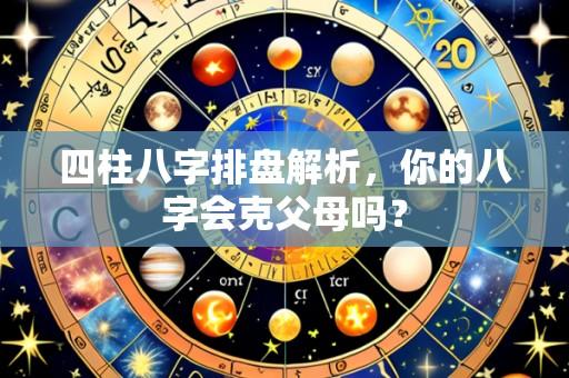 四柱八字排盘解析，你的八字会克父母吗？