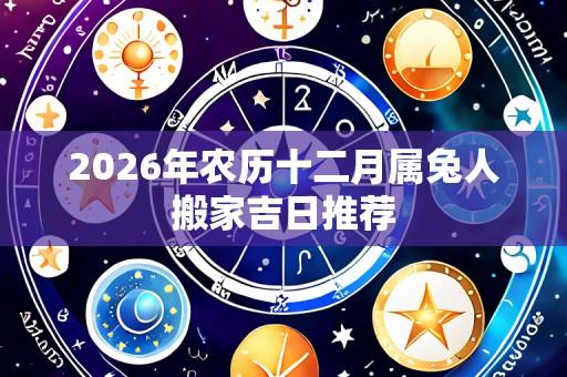 2026年农历十二月属兔人搬家吉日推荐