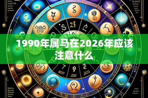 1990年属马在2026年应该注意什么