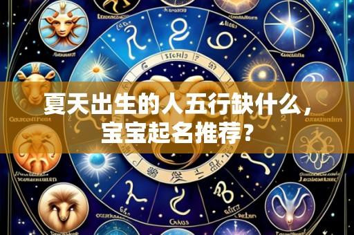 夏天出生的人五行缺什么,宝宝起名推荐?