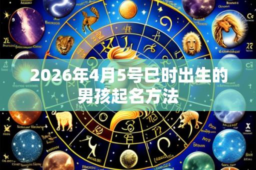 2026年4月5号巳时出生的男孩起名方法