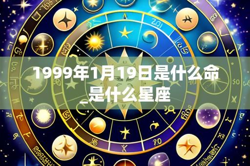 1999年1月19日是什么命_是什么星座