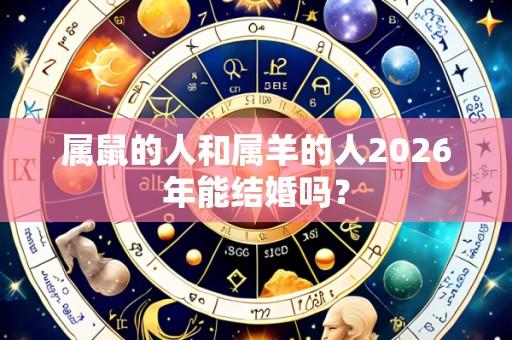 属鼠的人和属羊的人2026年能结婚吗?