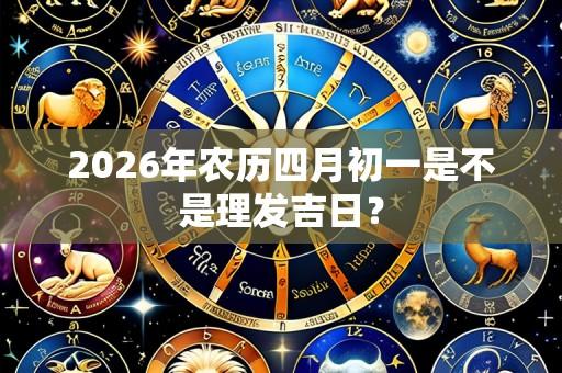 2026年农历四月初一是不是理发吉日?