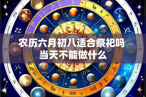 农历六月初八适合祭祀吗 当天不能做什么