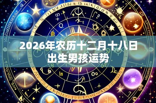 2026年农历十二月十八日出生男孩运势