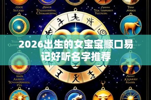 2026出生的女宝宝顺口易记好听名字推荐