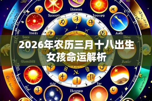 2026年农历三月十八出生女孩命运解析